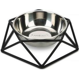 Beeztees Puroni - Hondenvoerbak - Zwart - 19 cm | Water- voederbakken en drinkflessen