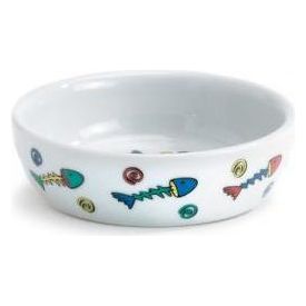 Beeztees - Kattenvoerbak - Porselein - 13,5x13,5x4 cm - 330 ml | Voer & Drinkbakken