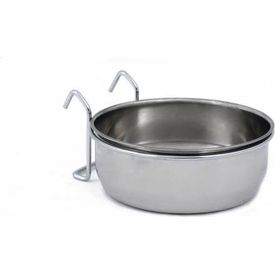 Beeztees CoopCup Inox+Houder - Hondenvoerbak - 0,9L - 15 cm | Water- voederbakken en drinkflessen