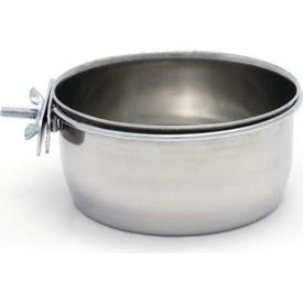 Beeztees Coopcup Inox+Schroef - Hondenvoerbak - 0,6L - 12 cm | Water- voederbakken en drinkflessen