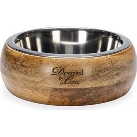 Designed by Lotte Mandira - Hondenvoerbak - Hout - 16,5 cm | Water- voederbakken en drinkflessen