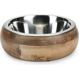 Designed by Lotte Mandira - Hondenvoerbak - Hout - 21 cm | Water- voederbakken en drinkflessen