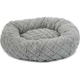 Beeztees Levisa - Kattenmand - Pluche - Grijs - 43x43x13 cm | Manden