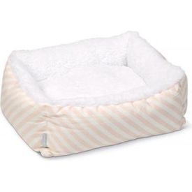Beeztees Puppy Nappy - Hondenmand - Roze/Wit - 50x42x18 cm | Hondenmanden
