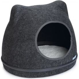 Beeztees Yupik - Katteniglo - Vilt - Grijs - 40x33x35 cm | KATTENHUISJES