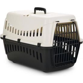 Beeztees Gypsy - Reismand - Creme/Antraciet - 58x38x33 cm | Draagtassen