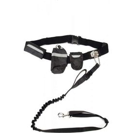 Beeztees Handsfree Joggingset - Hondensport - Nylon - Zwart | Hondenriemen