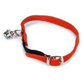 Beeztees - Kattenhalsband - Suede - Rood - 32x1x0,2 cm | Halsbanden