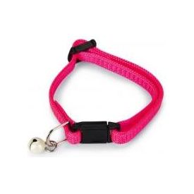 Beeztees - Kittenhalsband - Nylon - Fel Roze - 23x0,8x0,2 cm | Halsbanden