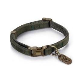 Designed by Lotte Velura - Kattenhalsband - Groen - Fluweel - 30x1x0,2 cm | Halsbanden