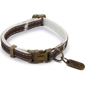 Designed by Lotte Virante - Kattenhalsband - Bruin - 30x1x0,2 cm | Halsbanden