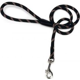 Beeztees - Hondenriem - Rond - Zwart - 125 cm x 13 mm | Hondenriemen