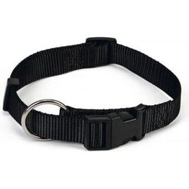 Beeztees - Halsband Hond - Nylon - Zwart - 40-65 cm x 25 mm | Halsbanden