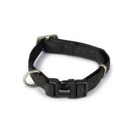 Beeztees - Halsband Hond - Mac Leather - Zwart - 20-40 cm | Halsbanden