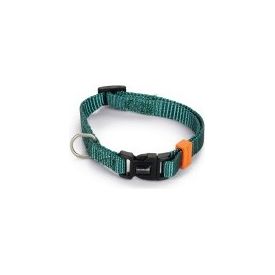 Beeztees Uni - Halsband Hond - Donkergroen - 20-30 cm x 10 mm | Halsbanden