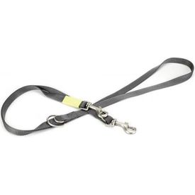 Beeztees Uni - Hondenriem - Donkergrijs - 200 cm x 20 mm | Hondenriemen