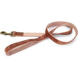 Designed by Lotte Velura - Hondenriem - Fluweel - Roze - 120cmx25mm | Hondenriemen