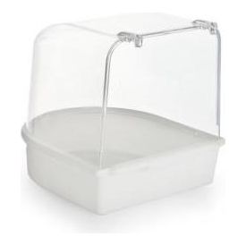 Beeztees Badhuisje - Vogelbad - Wit - 13x13x13 cm | VERZORGING