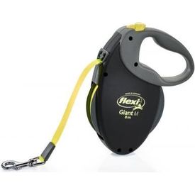 Flexi Giant - Hondenriem - Neon Band - Zwart - M - 8M | Flexi lijnen