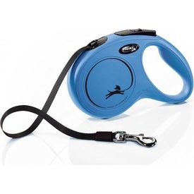 Flexi New Classic - Hondenriem - Band - Blauw - M - 5M | Flexi lijnen