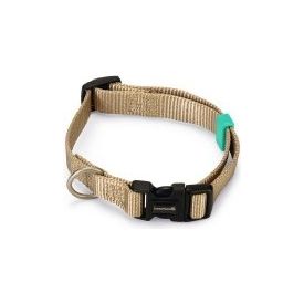 Beeztees Uni - Hondenhalsband - Nylon - Beige - 40x15 cm | Halsbanden