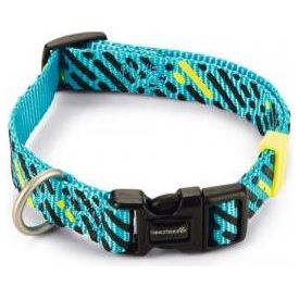 Beeztees Memphis - Halsband Hond - Nylon - Licht Blauw - 26-40cmx15mm | Halsbanden