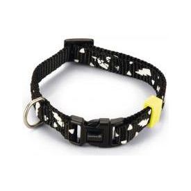Beeztees Thunder - Halsband Hond - Nylon - Zwart - 20-30cmx10mm | Halsbanden
