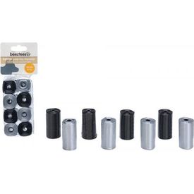 Beeztees Navulling Poepzakhouder - Hond - Zwart/Grijs - 8x20 ST | Poepzakjes en houders