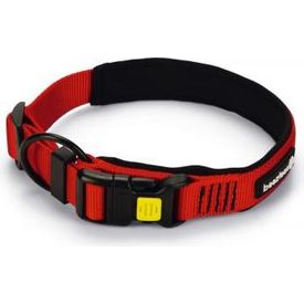 Beeztees Parinca Premium - Hondenhalsband - Nylon - Rood - 40-45 cm x 20 mm | Halsbanden