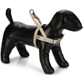 Beeztees Parinca Premium Comfort - Hondentuig - Nylon - Lichtgrijs - 32- 42 cm x 20 mm | Overige tuigen