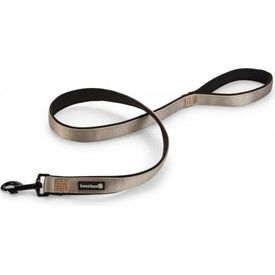 Beeztees Parinca Premium - Hondenriem - Nylon - Lichtgrijs - 120 cm x 25 mm | Hondenriemen