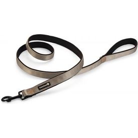 Beeztees Parinca Premium - Hondenriem - Nylon - Lichtgrijs - 180 cm x 25 | Hondenriemen