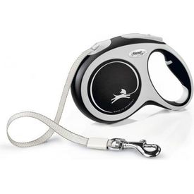 Flexi New Comfort - Hondenriem - Band - Zwart - L - 5M | Flexi lijnen