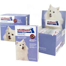 Milbemax Kauwtabletten Hond Klein Chewy 4 Tabletten 5 kilo | Algemene gezondheid
