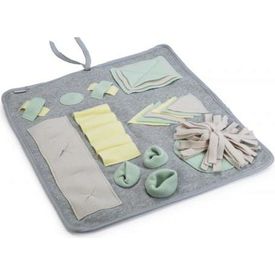 Beeztees Puppy Doeka Snuffelmat - Hondenspeelgoed - Grijs - 50x45 cm | Puppy speelgoed