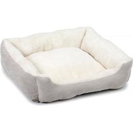 Beeztees Mogina - Hondenmand - Pluche - Grijs - 65x60x20 cm | Hondenmanden