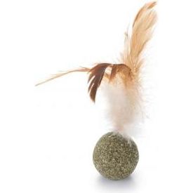 Beeztees Catnip Bal met Veren - Kattenspeelgoed - 12 cm | SPEELGOED