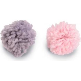 Beeztees Balletjes Orco - Kattenspeelgoed - Wol - Roze/Grijs - Dia. 4 cm | SPEELGOED