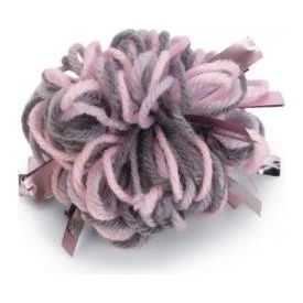 Beeztees Bal Mendel - Kattenspeelgoed - Wol - Grijs/Roze - Dia. 7 cm | SPEELGOED