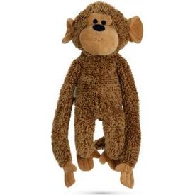 Beeztees Aap Vik - Hondenspeelgoed - Pluche - Bruin - 40x20x13 cm | Knuffels
