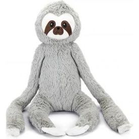 Beeztees Luiaard Mees - Hondenspeelgoed - Pluche - Grijs - XL - 80x30x16 cm | Knuffels