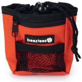 Beeztees Poepzak+beloningstasje Ordena - Hond - Rood - 8x4x10cm - Incl. Poepzakjes | Overige verzorging