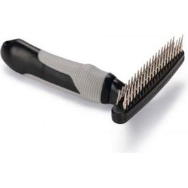 Beeztees Roskam Dubbel Roterende Tand - Hondenverzorging - Zwart/Grijs - 16,5 cm | Vacht