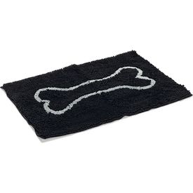 Dirty Dog Droogloopmat - Hond - Zwart - 78x51 cm | Kussens