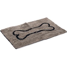 Dirty Dog Droogloopmat - Hond - Grijs - 78x51 cm | Kussens