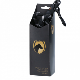 Halstertouw Exclusive Reflective Zwart | Voor de ruiter