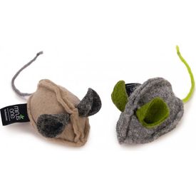 Beeztees Minus One Muis Luca - Kattenspeelgoed - Assorti - 2 Stuks - 8x5x4 cm | SPEELGOED