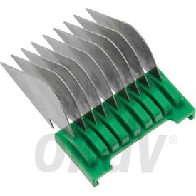 Opzetkam 1854 metaal, groen 22mm | Vacht