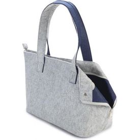 Beeztees Draagtas Zazu - Grijs/Blauw - 40x20x28 | Draagtassen