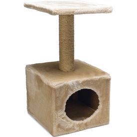 Beeztees Christa - Krabpaal - Beige - 30x30x57 cm | KRABPALEN